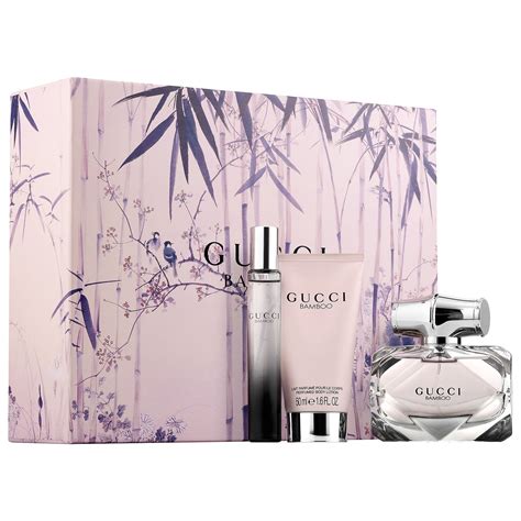 gucci beauty perfume set|Gucci bamboo gift set sale.